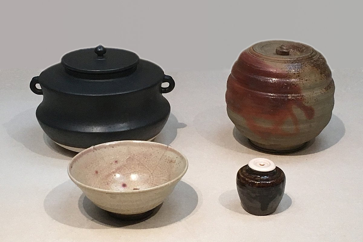 A collection of traditional Japanese ceramics